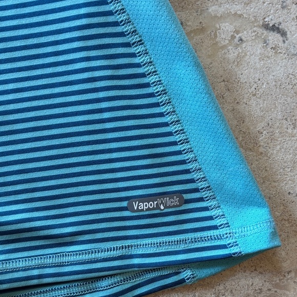 The North Face size XS Women's Vapor Wick Blue Striped Top - Picture 3 of 5